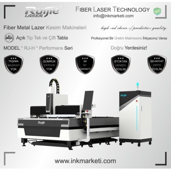 RUİJİE RJ-H Model Açık Tip Fiber Metal Lazer Kesim Makineleri